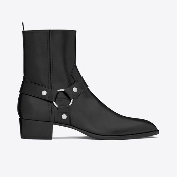 Saint Laurent Wyatt Harness Boots - Picture 1 of 5